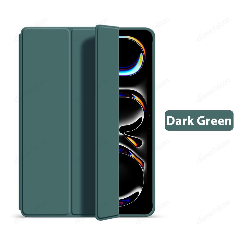 For Ipad Pro 11 2024 M4 Case 4th 3th 2th 1th Gen Flip Trifold Stand Soft TPU Tablet Cases Funda for Ipad Air 11 Cover M2 M3 2025