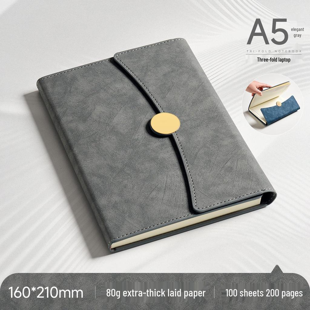 Customizable A5/B5 Business Notebook with Logo - Thick Cover for Office Meetings