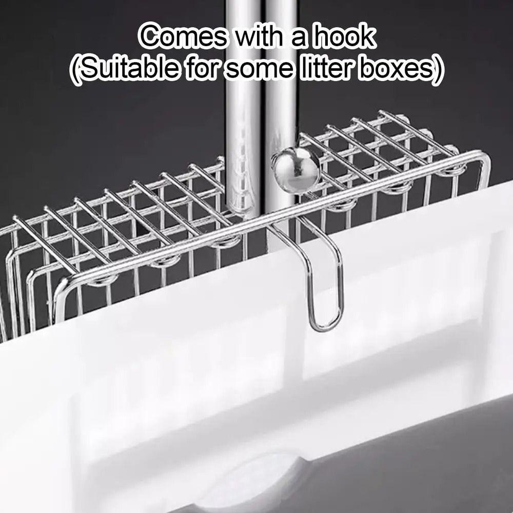 Ergonomic Handle Metal Cat Litter Scoop Non Stick Pets Poop Sifting Tool  Kitten Care