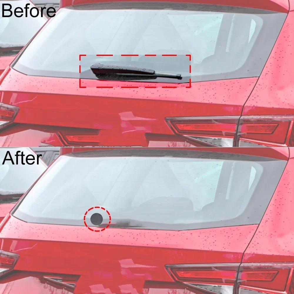 Car Rear Windshield Wiper Blade Arm Delete Bung Plug Cap For VW Golf 4 5 1J 1K 5K 1997 - 2014 2015 2016 2017 2018 Car Accessorie Hoses Windshield