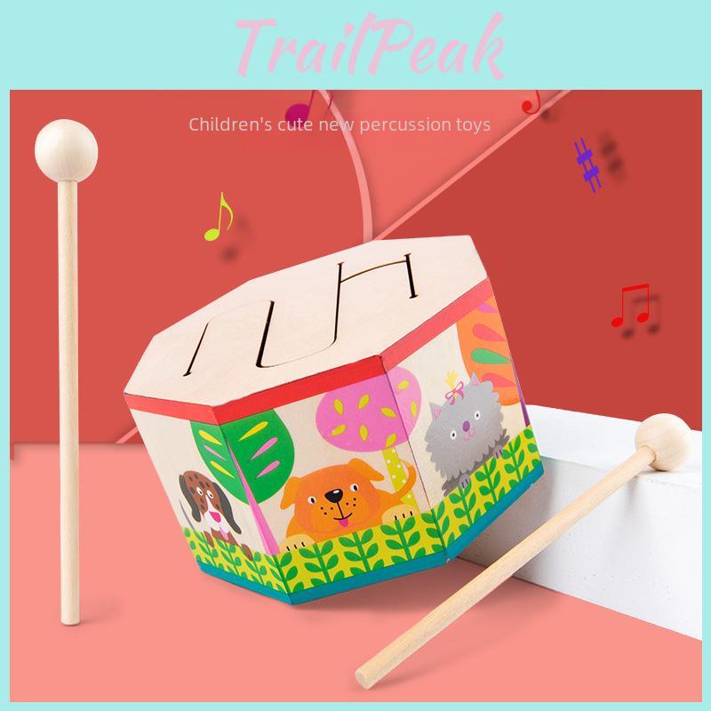 Wooden Octagonal Music Drum Toy For Kids With Sound And Early Education Play