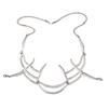 Irregular Titanium Steel Mask Gothic Punk Metal Mechanical Alien Fluid Face