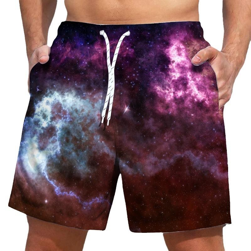 WowClassic Abstracte Retro 3D Geprinte Schedel Hoofd Strandbroek Trendy Heren Zomer Sportshorts Heren XL