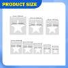 8 Pieces Painting Stencils Patterns Small Easy to Use Templates Reusable for on Wood Tile Floor
