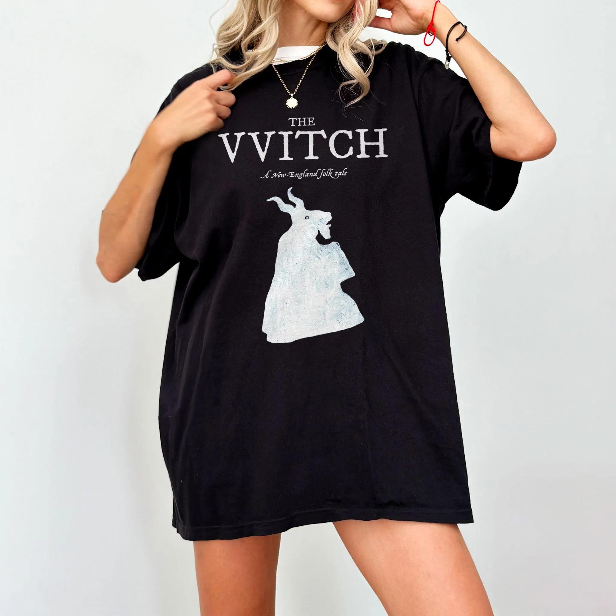 The Witch TShirt A24 Folk Horror Tee Black Phillip Goat Shirt Robert Eggers Inspired Tee Cult Movie Apparel Gift Horror Fan S
