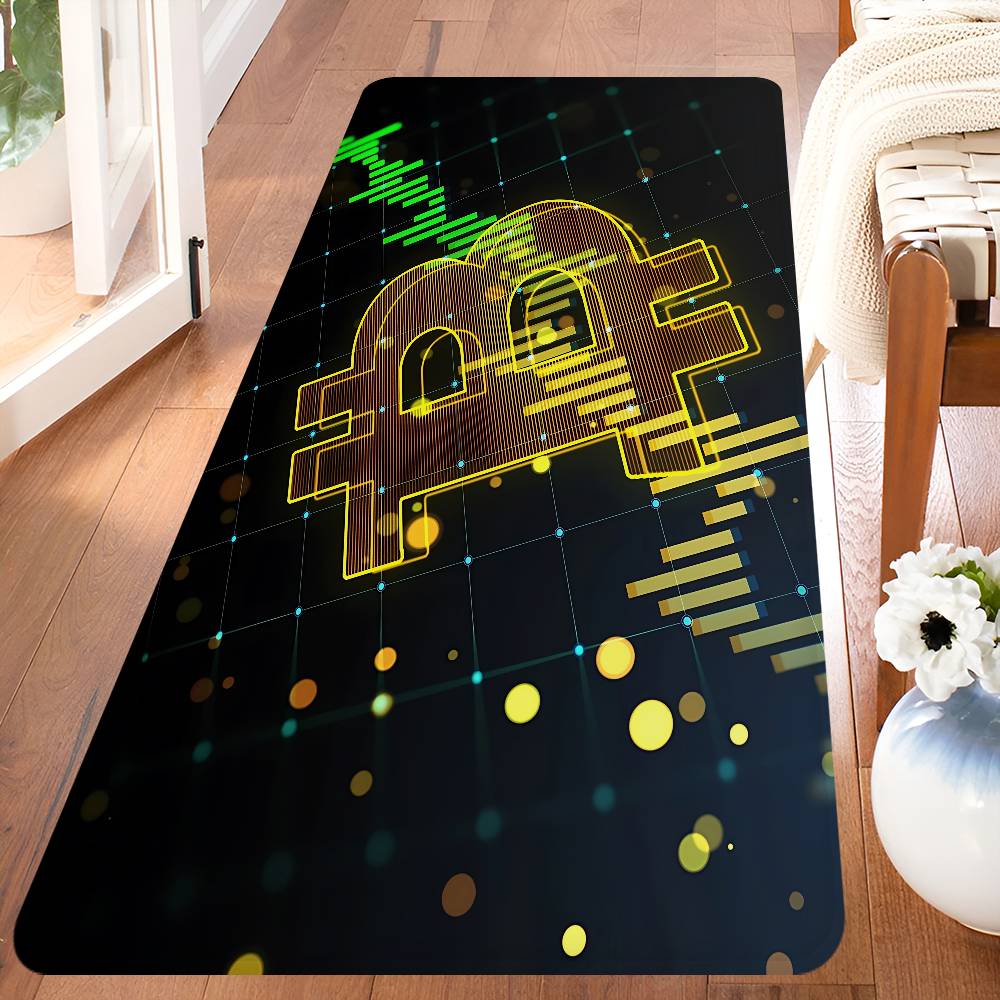 Bitcoin Entrance Door Mat Nordic Style Home Doormat Bathroom-Toilet Mats Bedroom Hotel Decor Mat