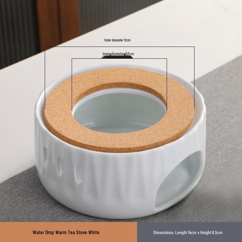 Ceramic Candle Warmer for Tea - Insulating Stove for Boiling and Warming in Home, Restaurant, or Hotel