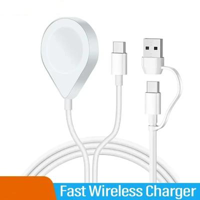 3 In 2 USB C Cable for Apple Watch Charger iPhone Charger Fast Charging Cable Compatible with iWatch Ultra/SE/9/8/7/6/5/4/3/2/1