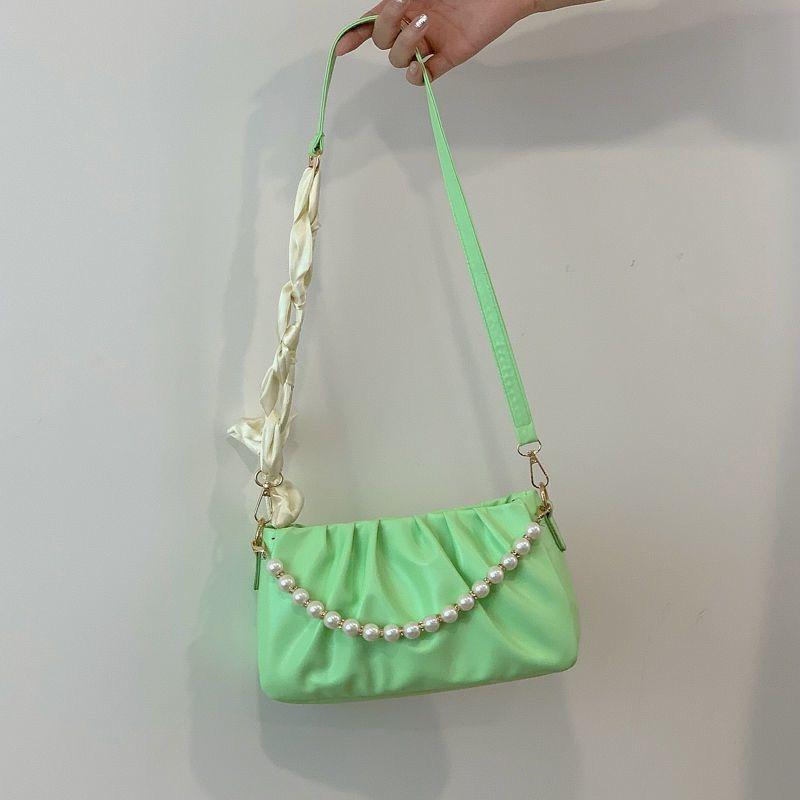 Sense pearl pleated cloud underarm bag niche bag women's fashion trend new summer versatile shoulder messenger bag