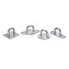 304 Stainless Steel Door Latch Set: Diamond, Square, Oval, Round, and Fixed Buckle Hook.
