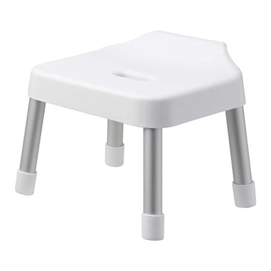 Yamazaki Jitsugyo (Yamazaki) Hook Bath Chair SH25 White Approx. W32 x D31 x H29cm (Sitting height: Approx. 25cm) MIST MIST Breathable and easy to dry