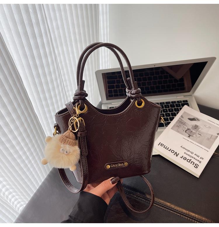 Torba retro premium damska jesienno-zimowa popularna wszechstronna torebka do ręki na ramię crossbody worek