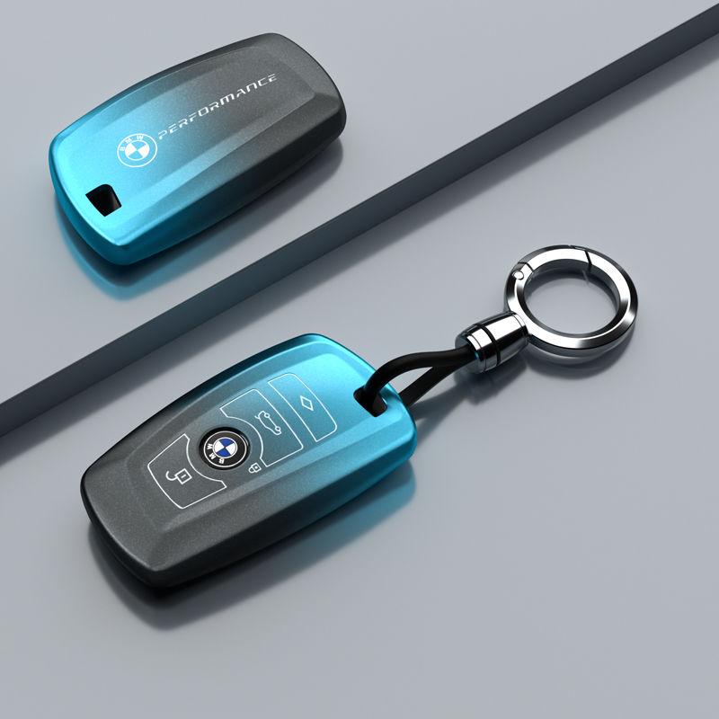 AAAQS1 Car Logo Zinc Alloy Key Case Bag Smart Remote Interior Auto Accessories For BMW F20 G20 G30 X1 X3 X4 X5 G05 X6 X7 G11 F15 F16