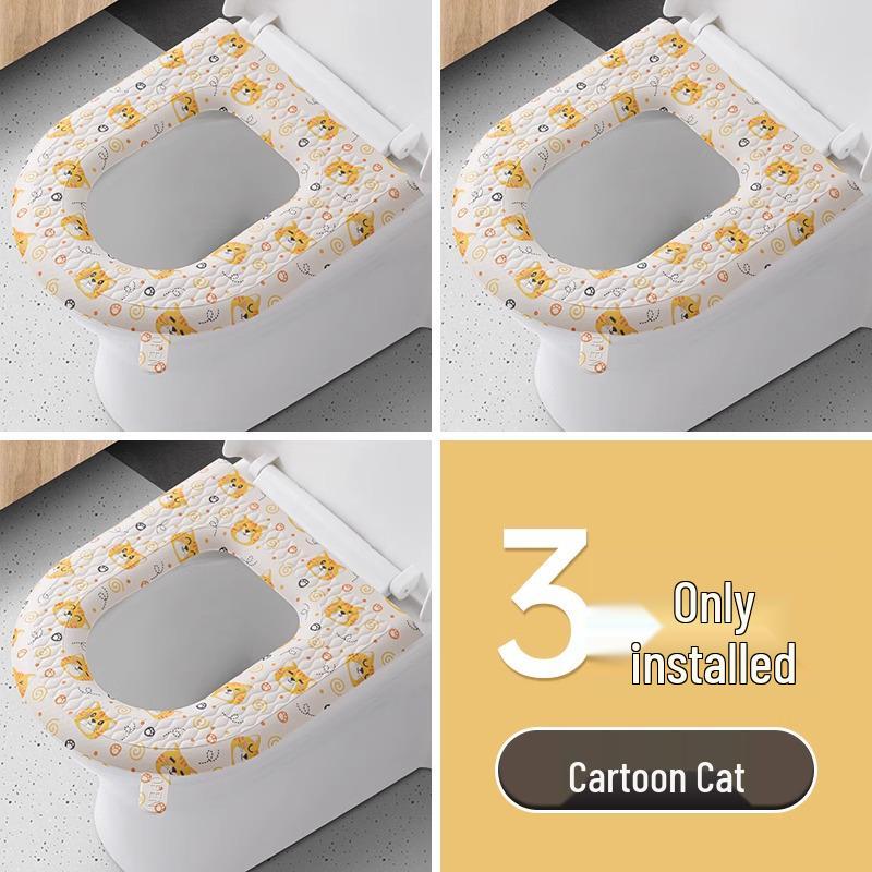 Vodotěsný EVA polštář na WC sedátko s madly - Roztomilý, Antibakteriální, Univerzální velikost pro všechna roční období