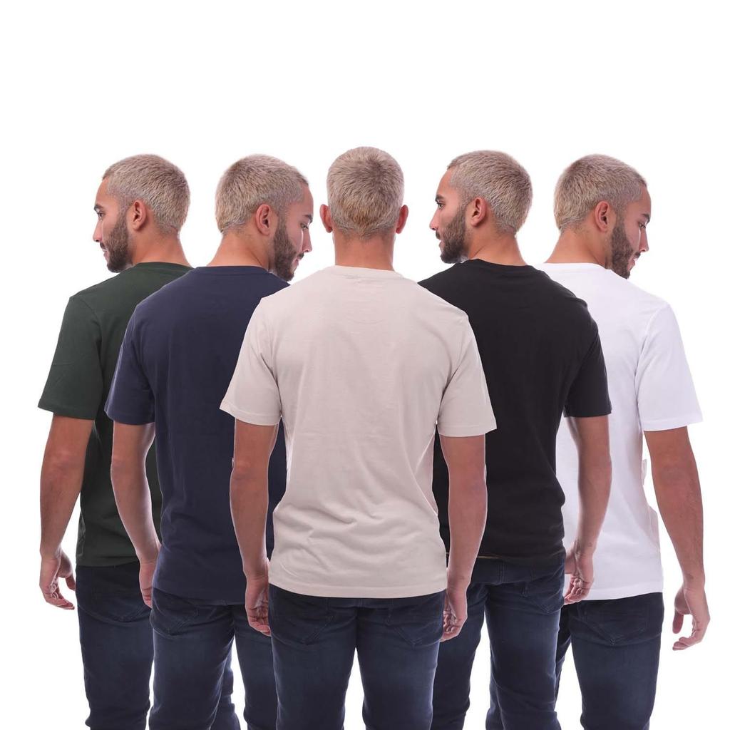 Jack And Jones Mens Warrior S T-Shirt (Pack of 5)