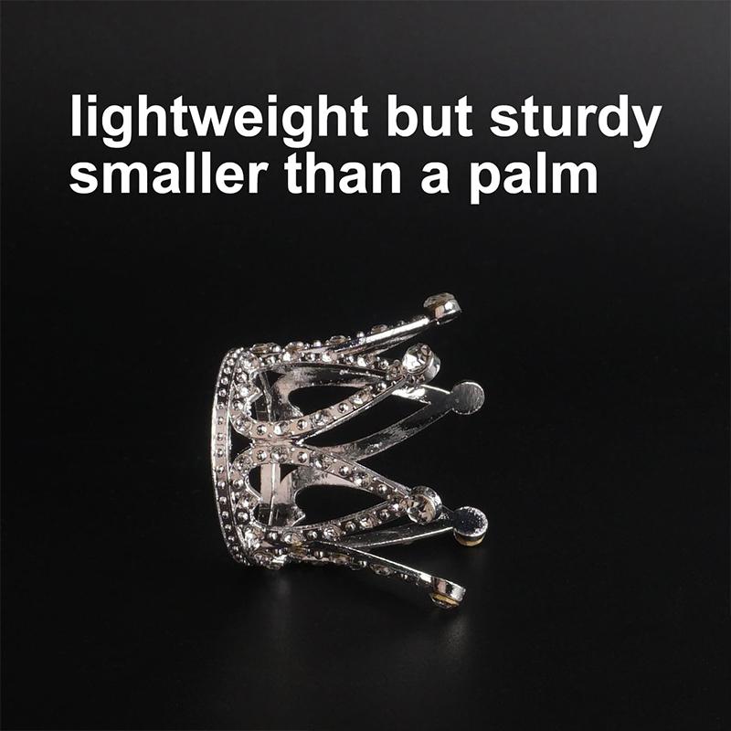Children Girls Hollow Out Design DIY Simulated Butterfly Ornaments Alloy Crown Cake Topper Decorative 9 Styles