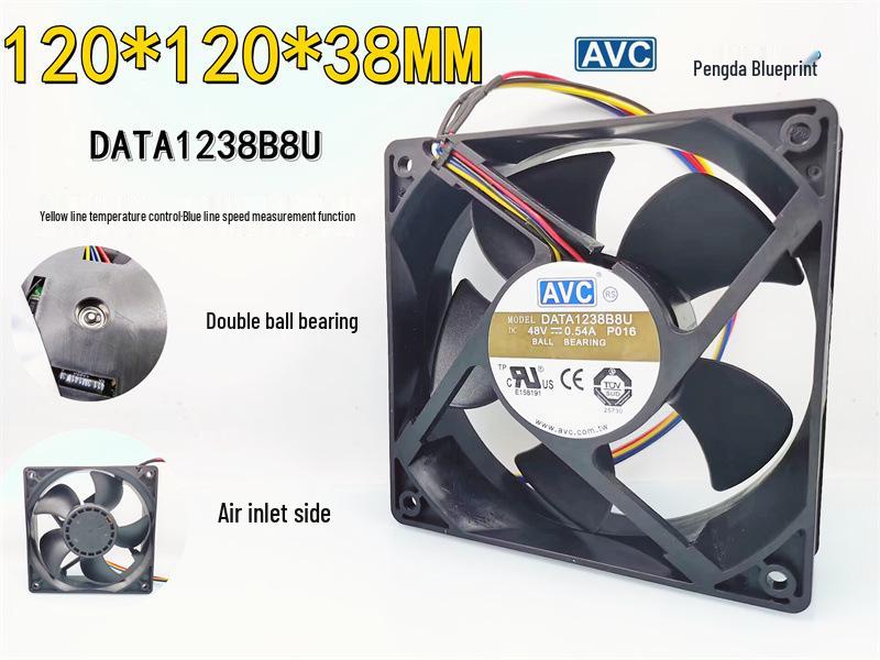 

DATA1238B8U 48V 120mm PWM Temp Controlled Dual Ball Bearing Variable Speed Fan