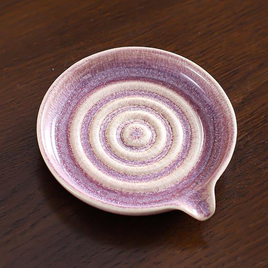 Ceramic Dipping Bowl Small Spiral Sauce Cup with Pour Spout for Sushi Tomato Soy Sauce Condiments Mini Appetizer Plates for Kitchen