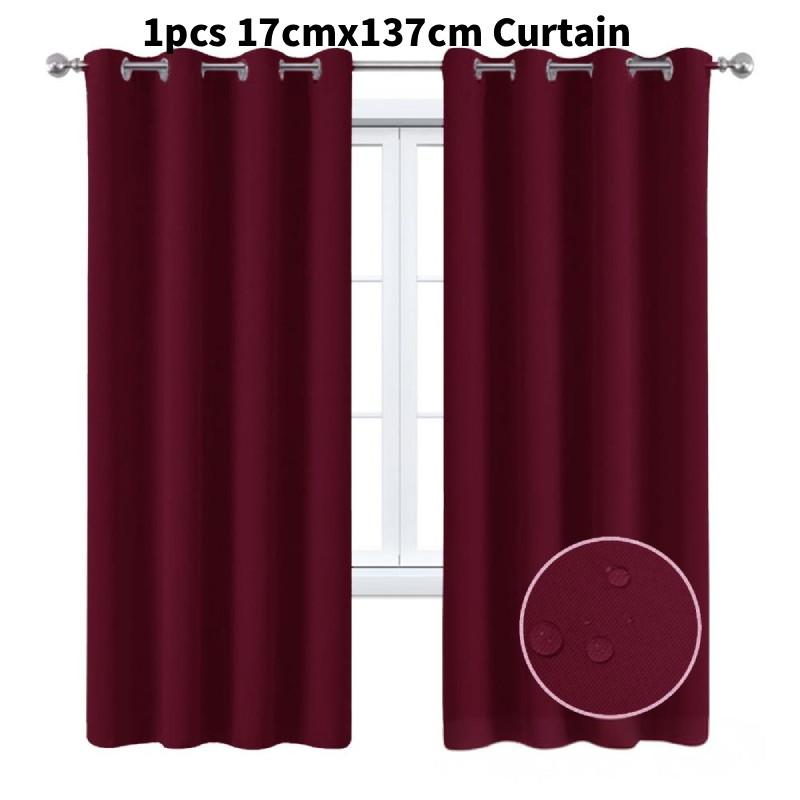 Waterproof Solid Color Sunproof Curtain For Sunroom And Commercial Applications