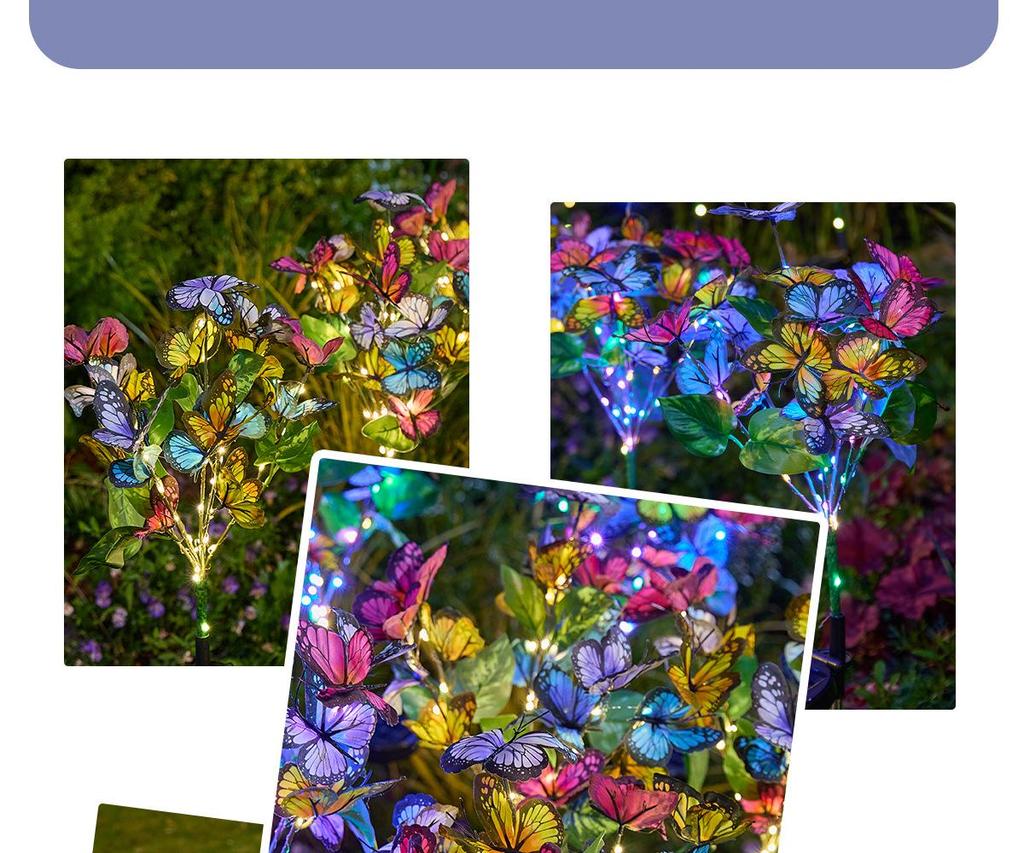 Waterproof Butterfly Lawn Lights: High-Value Villa Courtyard Illumination with Luminous Insect Design