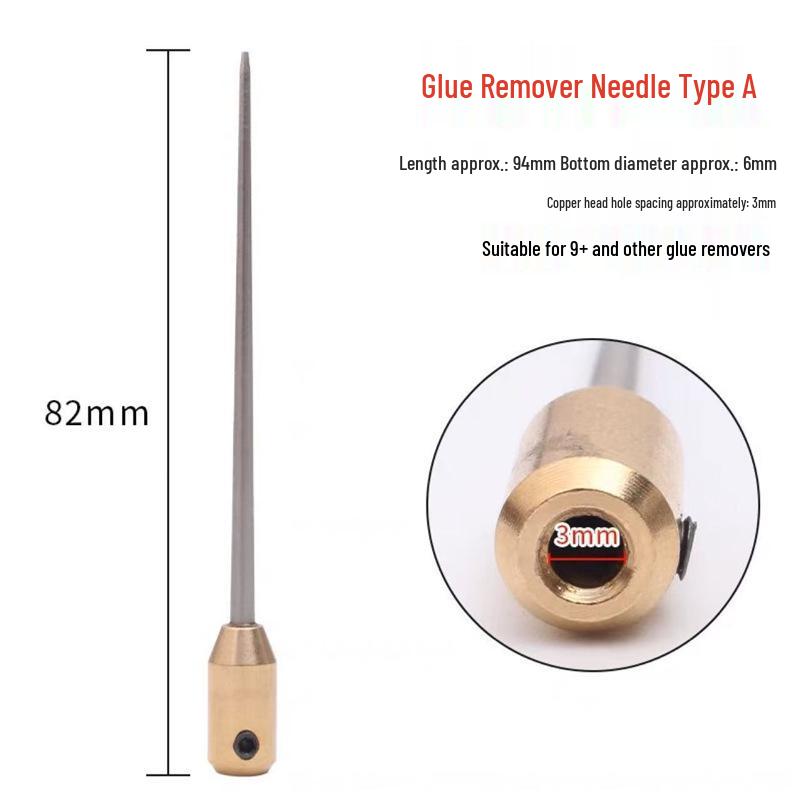 OCA Glue Remover Tapered Steel Needle Set - 9cm Coarse & Fine Needle for Glue Rolling Machine