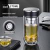 Double-Layer Borosilicate Glass Tea Infuser Cup
