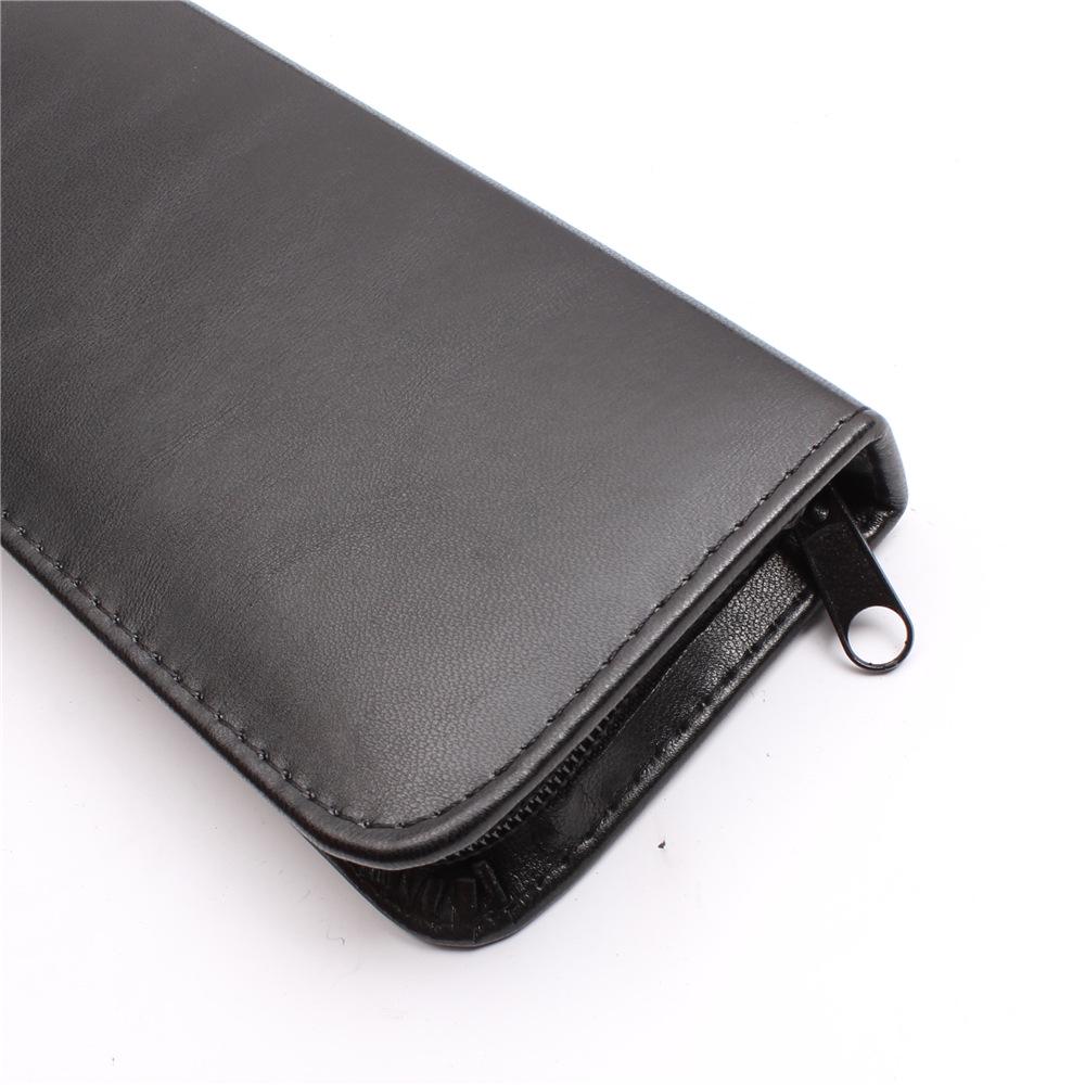 Black Hairdressing Scissor Pouch, Barber 2-Slot Tool Bag