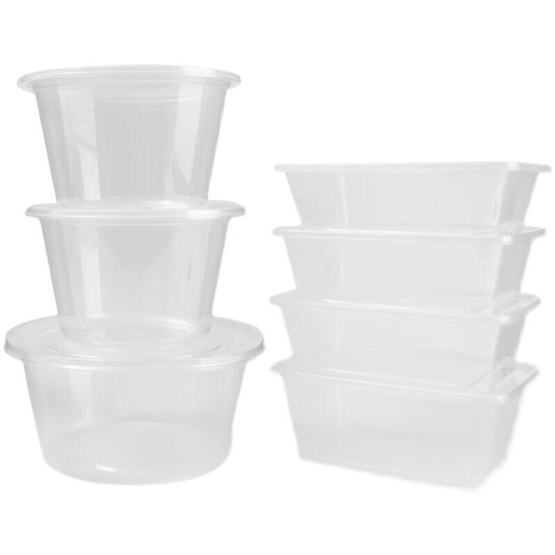 Round High-Temperature Transparent Takeaway Food Container