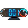 Digital Alarm Clock, LED Mirror Time Date Machine, Digital Bedroom Clocks, for Home Nightstand Workplace Travel Dorm Kitchen Counter Study Room