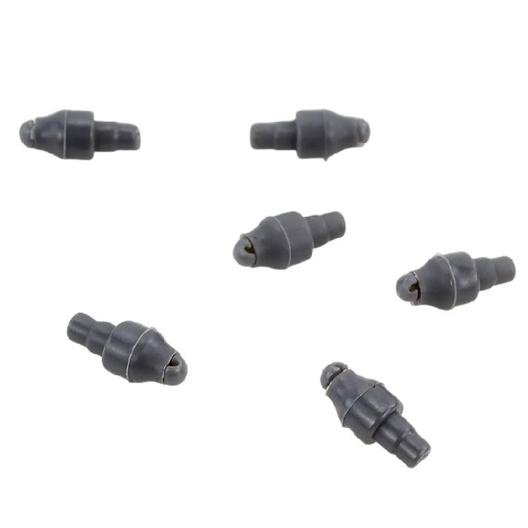 20lots Flexible Rubber Stop Beads Carps Fishing Method Feeders Quick Connectors for Pond and Beach Fishing Gear