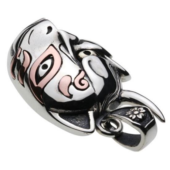 [Cenote] Japanese Pattern Hannya Tenko Mask Pendant [Silver 925 Silver Accessory] P0628