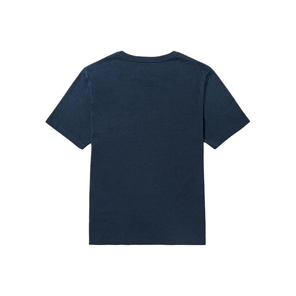 Timberland Logo Print Breathable Comfortable Casual Crew Neck Short Sleeve T-Shirt Men Tops Deep-Sapphire-Blue A6DVK-433