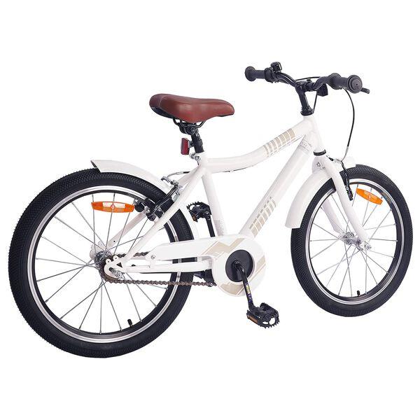 vidaXL Children's Bike 18 Inch for Ages 5-7 White