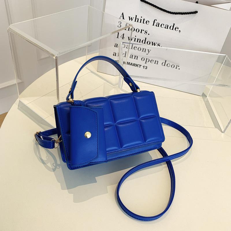 Niche Retro Handbag Korean Version of the New Texture Solid Color Flip Child and Mother Bag Trendy Fashion Pressure Shell Shoulder Messenger Bag