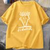 Man Black Tshirts Summer T-shirt Fido Dido Face T-Shirt Boys White T Shirts Sweat Shirt Men's Clothing Loose Casual Streetwear