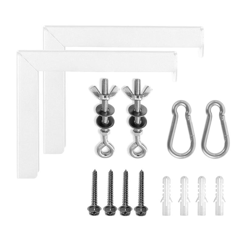 Universal Projectors Screen Wall Mounted Bracket Set L Bracket Style Hooks for Home Movie Screen Hanging