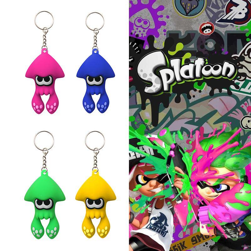 Splatoon 3 Squid Keychain Toy High Quality Pvc Bag Pendant For Kids Xmas Gifts