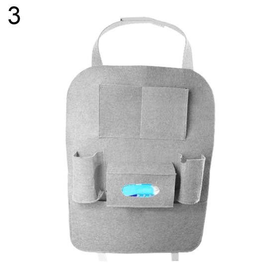 Multi-functional Chair Back Seat Car Hanging Storage Bag Anti-kick Pockets