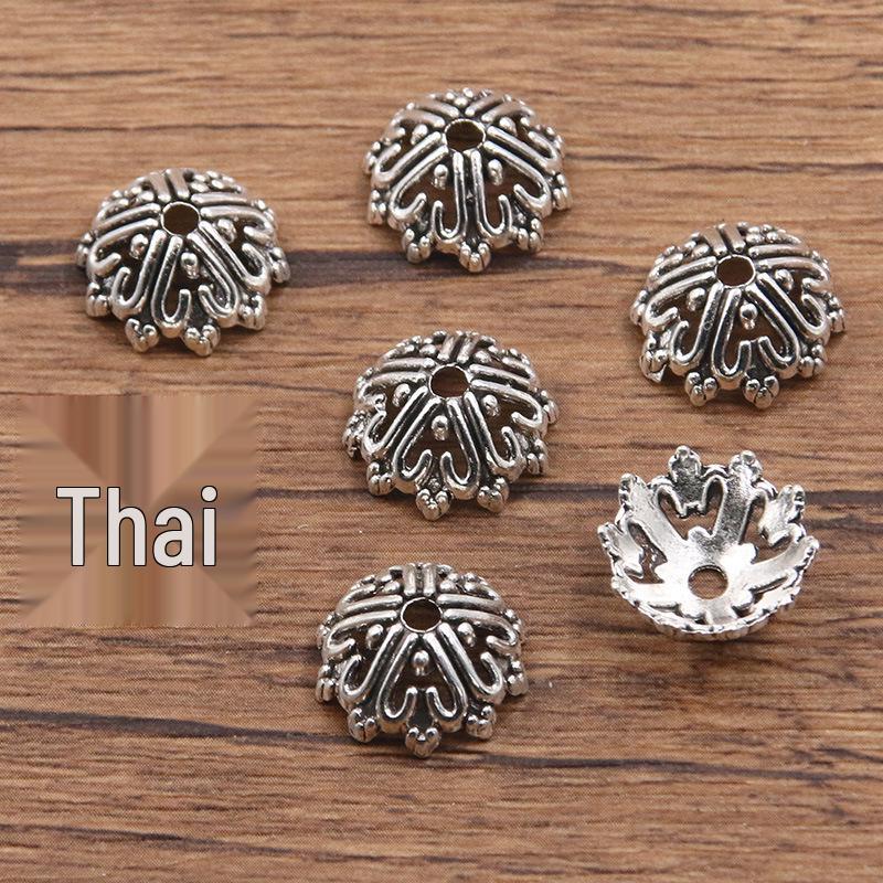 

Антикварные серебряные разделительные бусины в виде цветков: Многостильный, полый дизайн для браслетов и ожерелий DIY