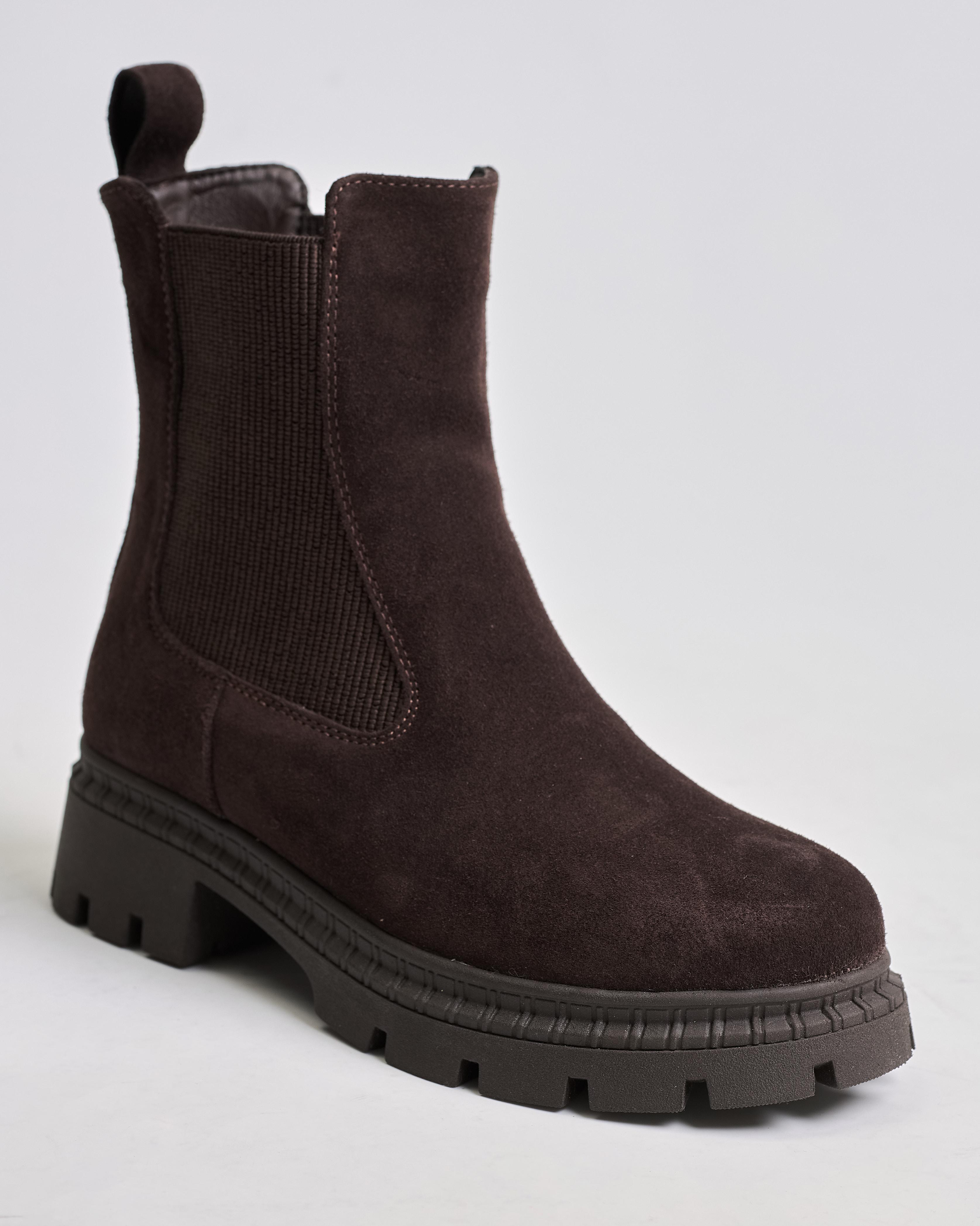 

Черевики Челсі Marco 12360 36 шоколадний замша вовна 39 шоколад коричневого кольору