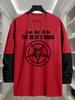 Men's Mock Layer Long Sleeve T‑Shirt, Breathable Quick Dry Tops, Regular Fit for Outdoor Stroll Daily Errands Commute Wear