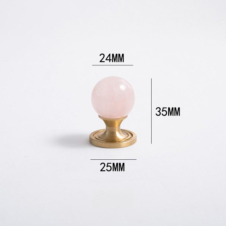 French Style Wardrobe Door Handles Personality Marble Crystal Brass Pulls for Cabinet Cupboard Dresser Drawer Furniture Hardware