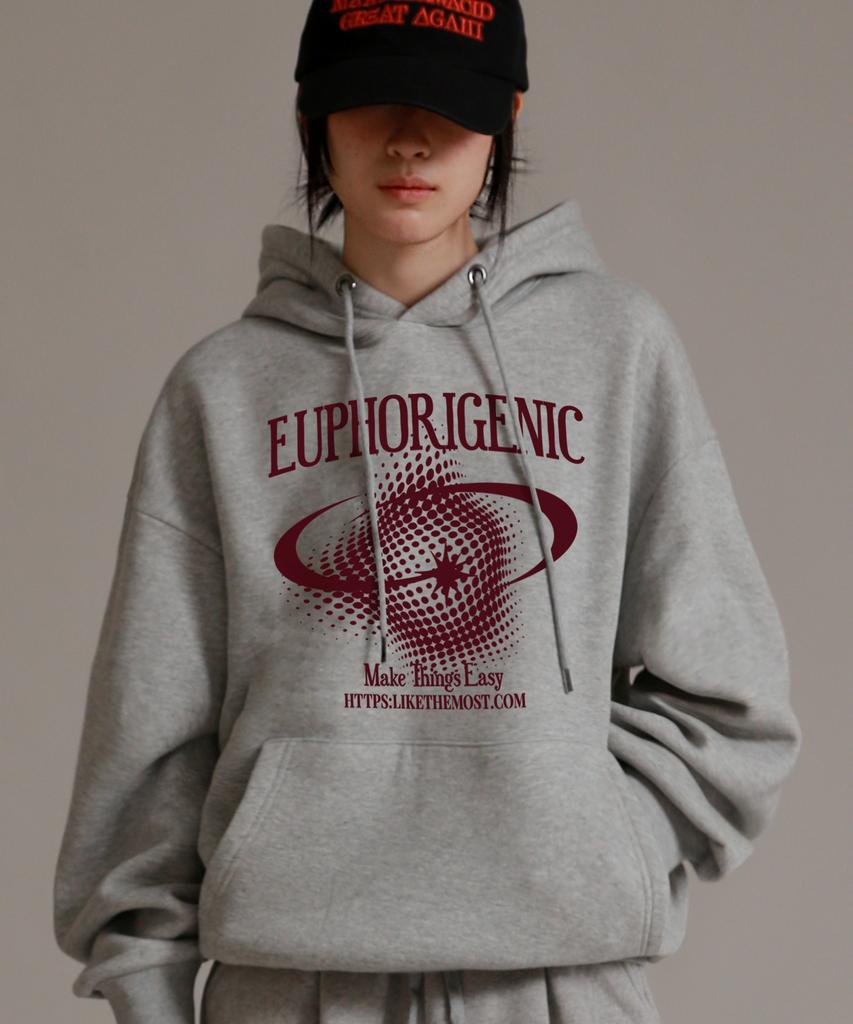 Like The Most Jupiter Oversized Hoodie_Melange