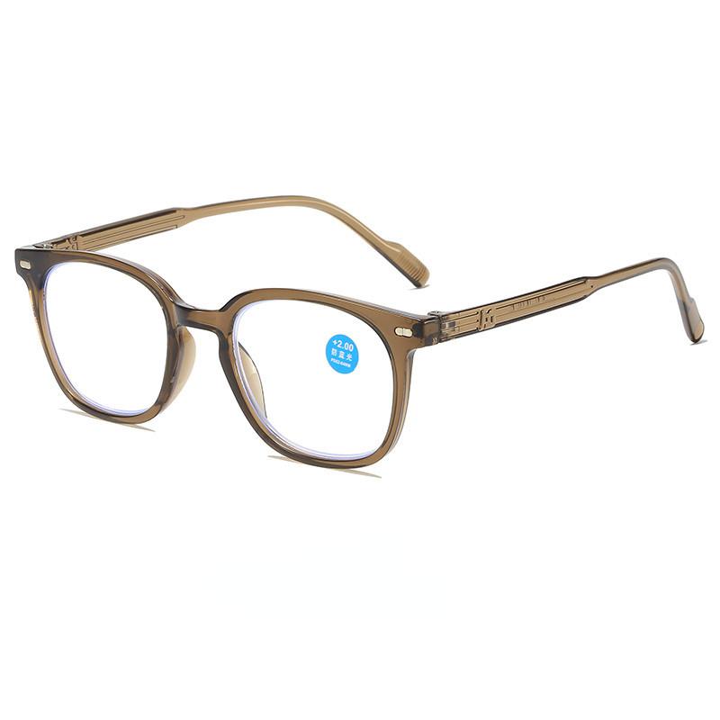 New Fashion Large Frame Anti Blue Light Reading Glasses Men Women High-definition Eyewear 0+1.0+1.5+2.0+4.0