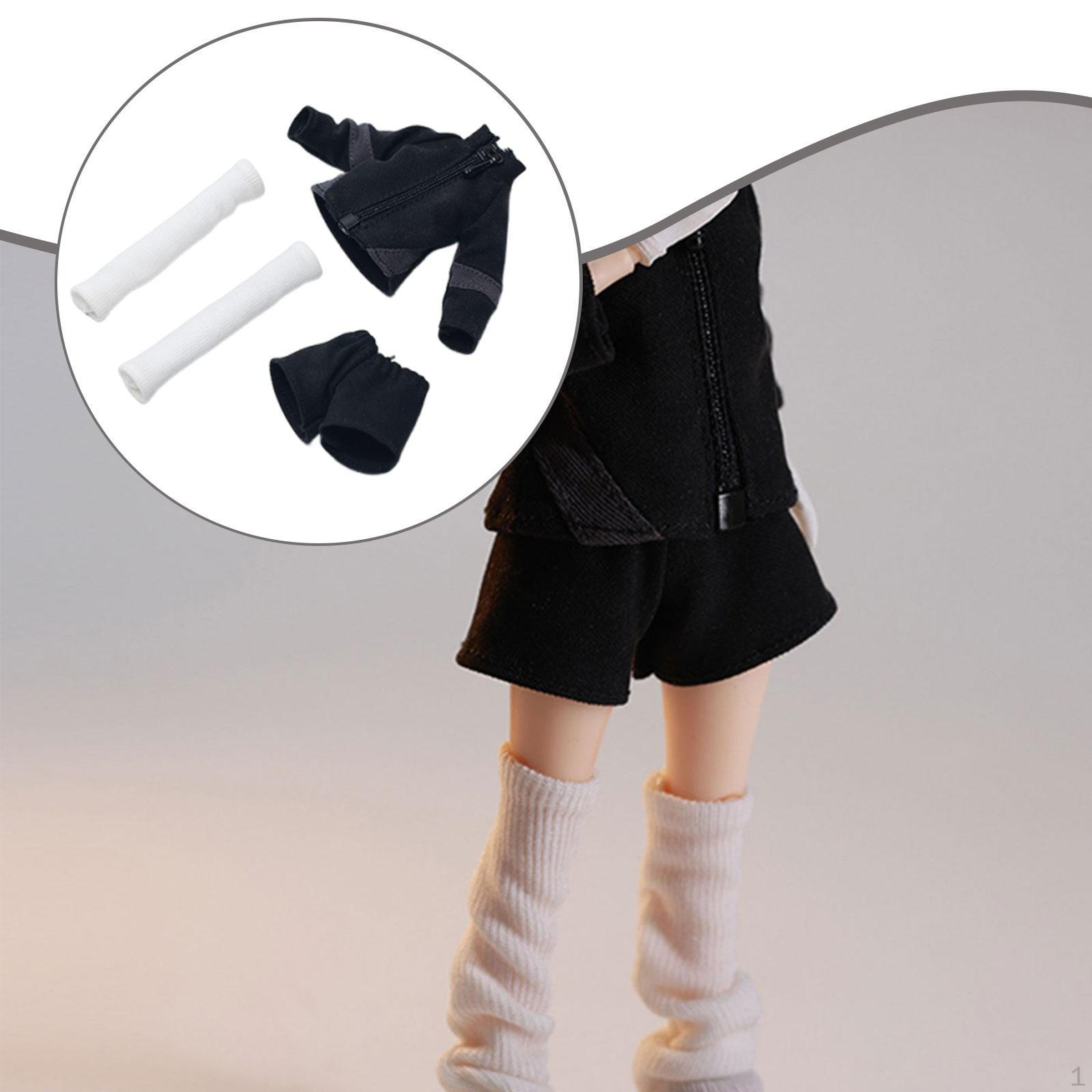 

1/12 Female Action Figure Sportswear Dress up Premium Easy to Wear Doll Costume Accessories Fashion Style A