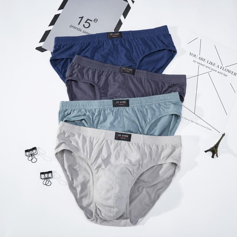 Men's 100% Cotton Briefs Comfortable Underpants Male Breathable Underwear Lingerie Panties Plue Size Xl -5XL