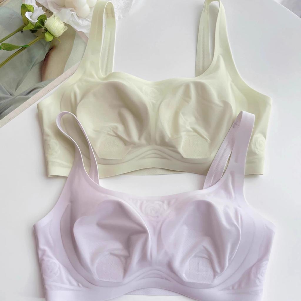 Vest Rabbit-ear Bra for Women Thin and Seamless Bra Mesh Gathering Bra Beautiful Back Without Underwire Bra Push Up Bra