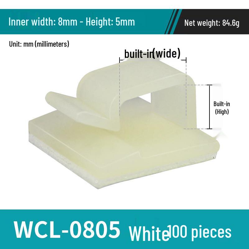 Adhesive Cable Wire Organizer Clip and Fixing Base