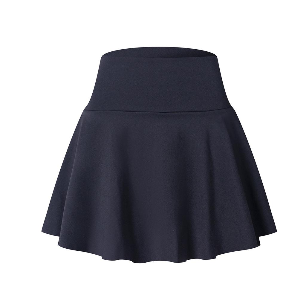 Women's Color Yoga Skirt Pants Running Fitness Tennis Pocket Sports Skirt