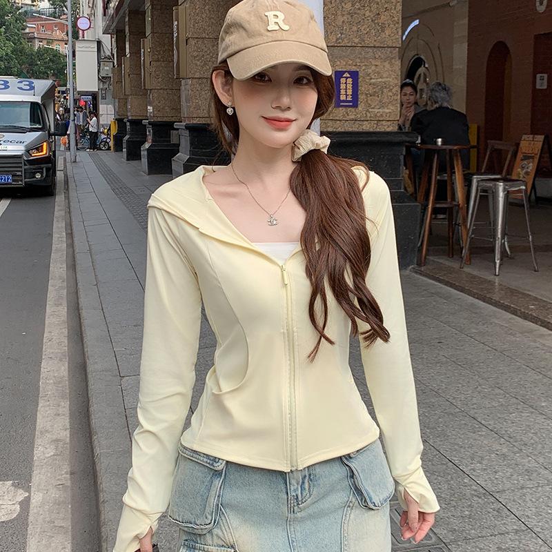 Pocket Summer Outdoor Ice Silk Sunscreen Clothing New UV Protection Sunshade Light Skin Clothing Sunscreen Clothing